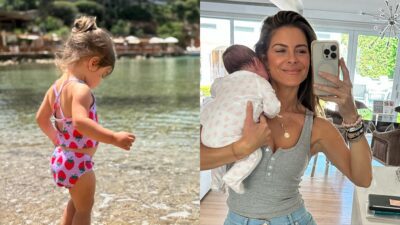 Η Μαρία Μενούνος με την κόρη της