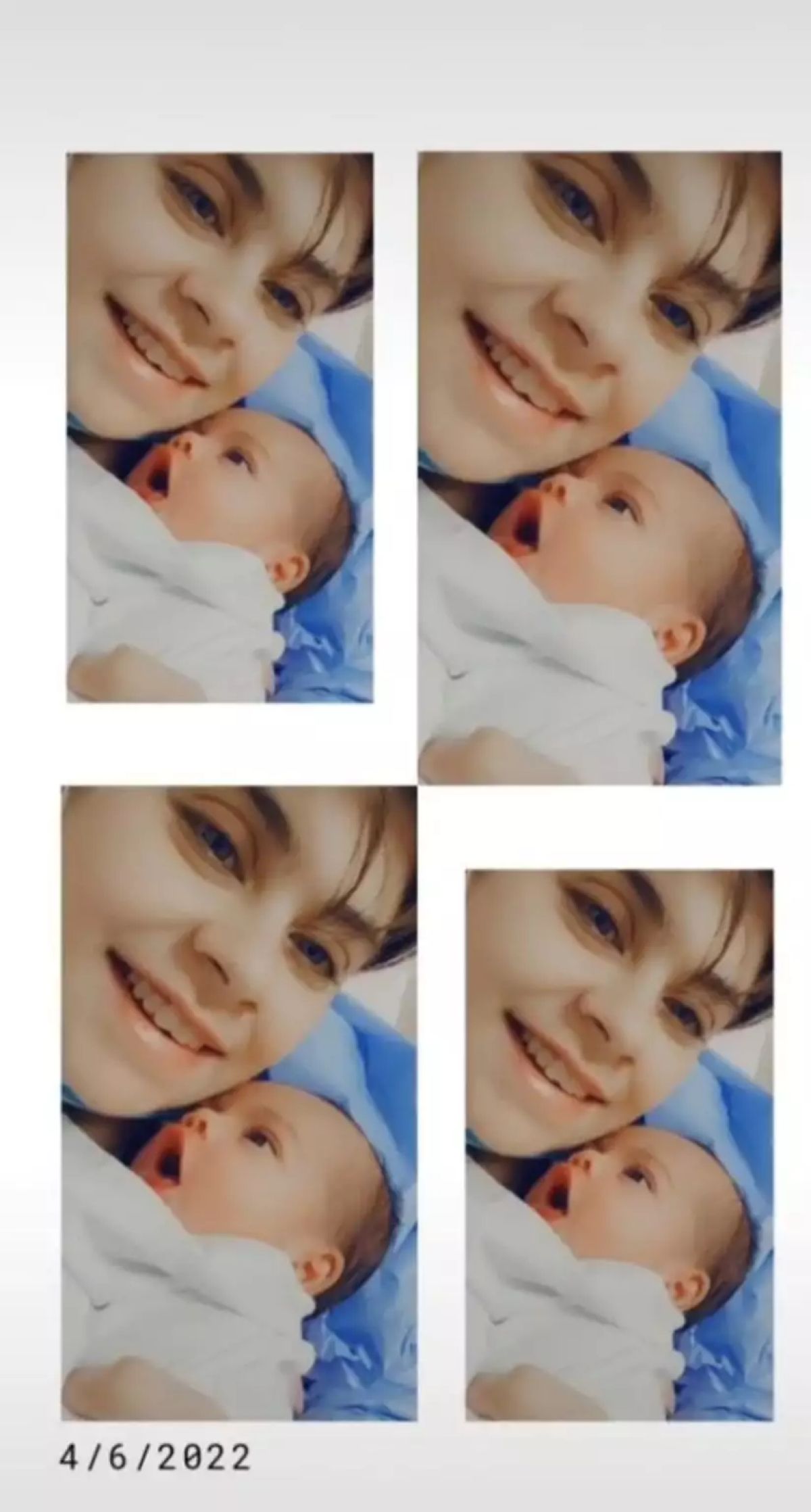 Η Μουρτζούκου με το μωρό της