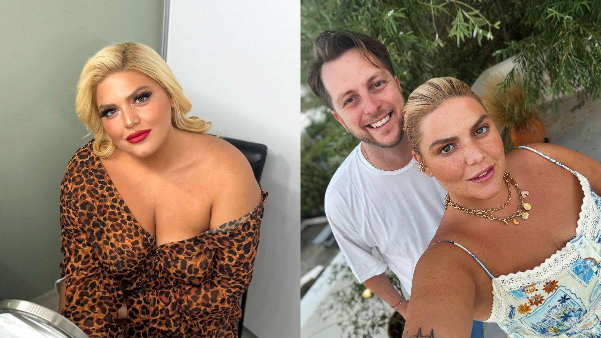 Η Δανάη Μπάρκα με τον φίλο της, Χάρη