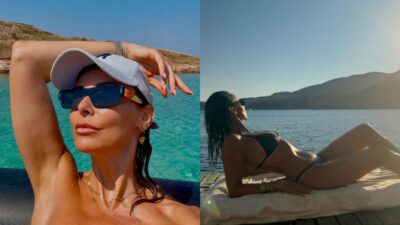 Η Μπέττυ Μαγγίρα στις διακοπές της