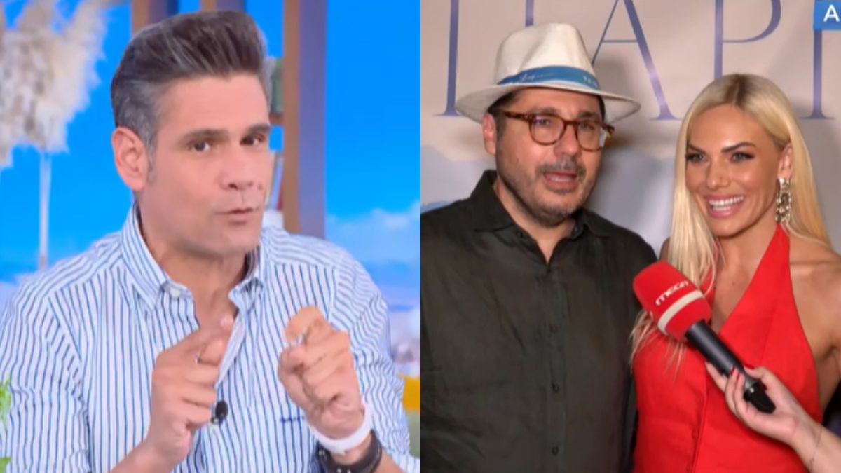 Ο Δημήτρης Ουγγαρέζος, η Ιωάννα Μαλέσκου και ο Λάμπρος Κωνσταντάρας