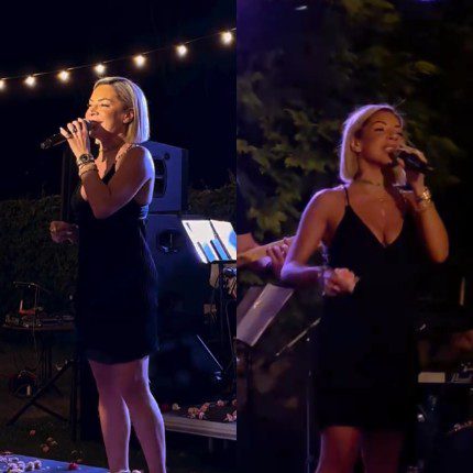 Η Μαριάντα Πιερίδη τραγούδησε στον γάμο του Καλημέρη και της Ιακωβίδου