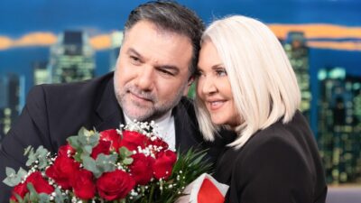 Η Ρούλα Κορομηλά και ο Γρηγόρης Αρναούτογλου