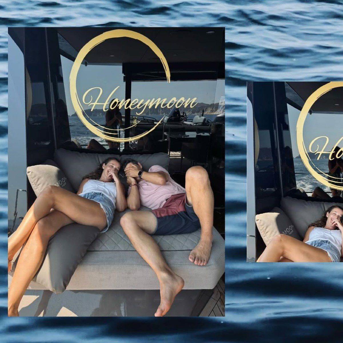 Ο Σάκης Ρουβάς και η Κάτια Ζυγούλη σε σκάφος