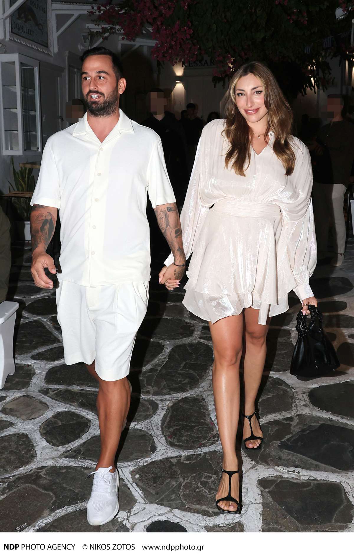 Ο Άρης Σοϊλέδης και η Μαριλίνα Κυπαρίσση στη Μύκονο