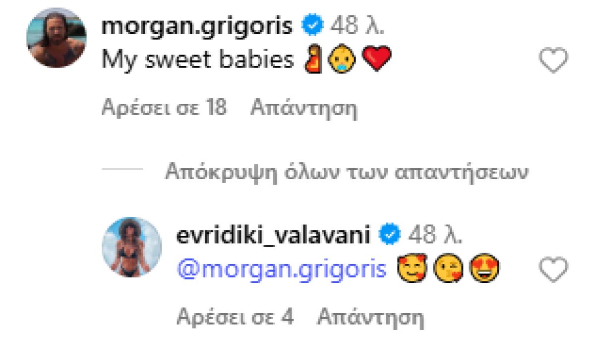 Το σχόλιο του Γρηγόρη Μόργκαν στην ανάρτηση της Ευρυδίκης Βαλαβάνη
