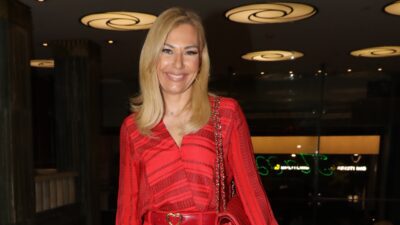 Η Τίνα Μεσσαροπούλου σε δημόσια έξοδό της