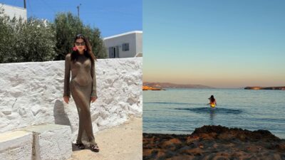 Η Σταματίνα Τσιμτσιλή με μαγιό και η κόρη της