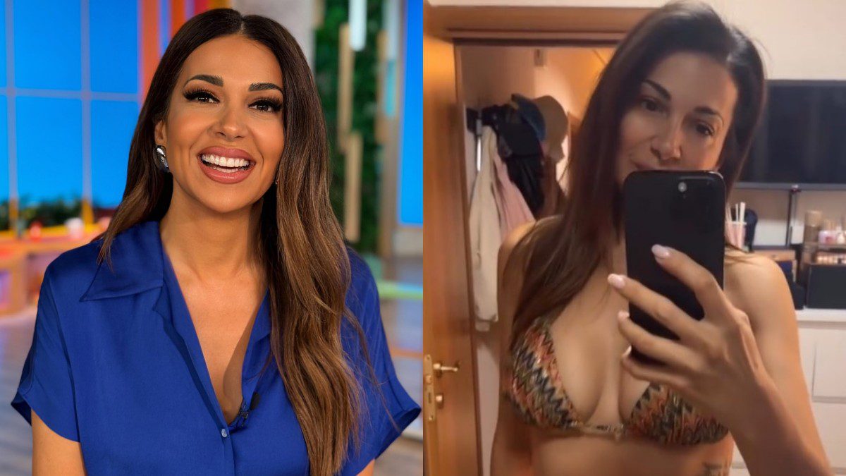 Η Χατζίδου με μπικίνι