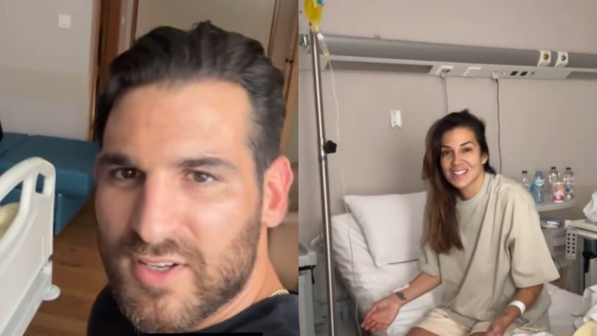 Η Ελένη Χατζίδου με τον Ετεοκλή Παύλουσ στο νοσοκομείο