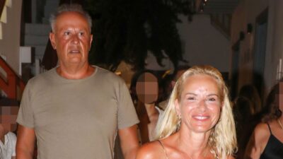 Η Μαρία Μπεκατώρου και ο Αντώνης Αλεβιζόπουλος στη Μύκονο