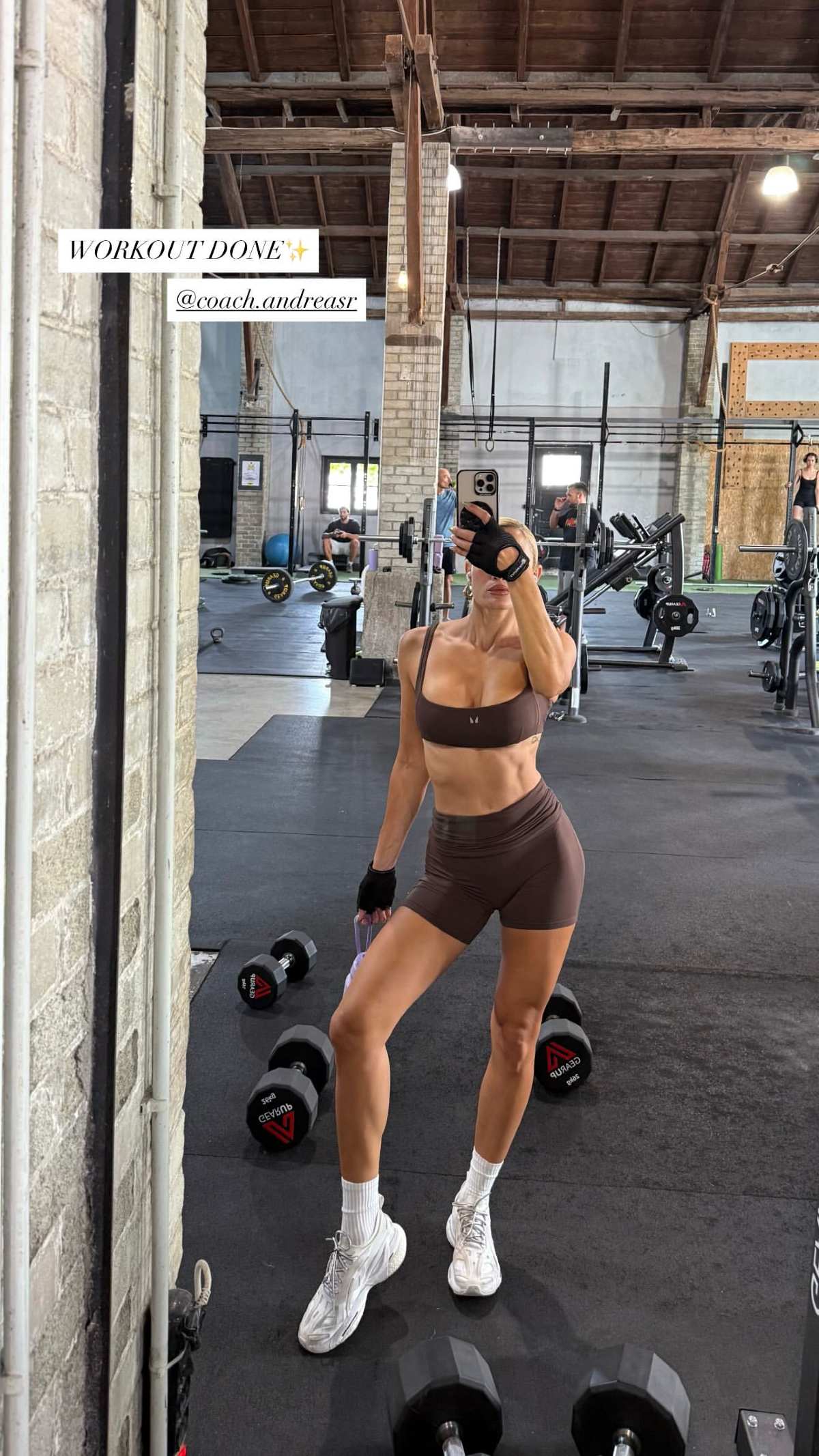 Η Ιωάννα Τούνη στο γυμναστήριο