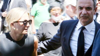 Ο Κυριάκος Μητσοτάκης με τη σύζυγό του, Μαρέβα