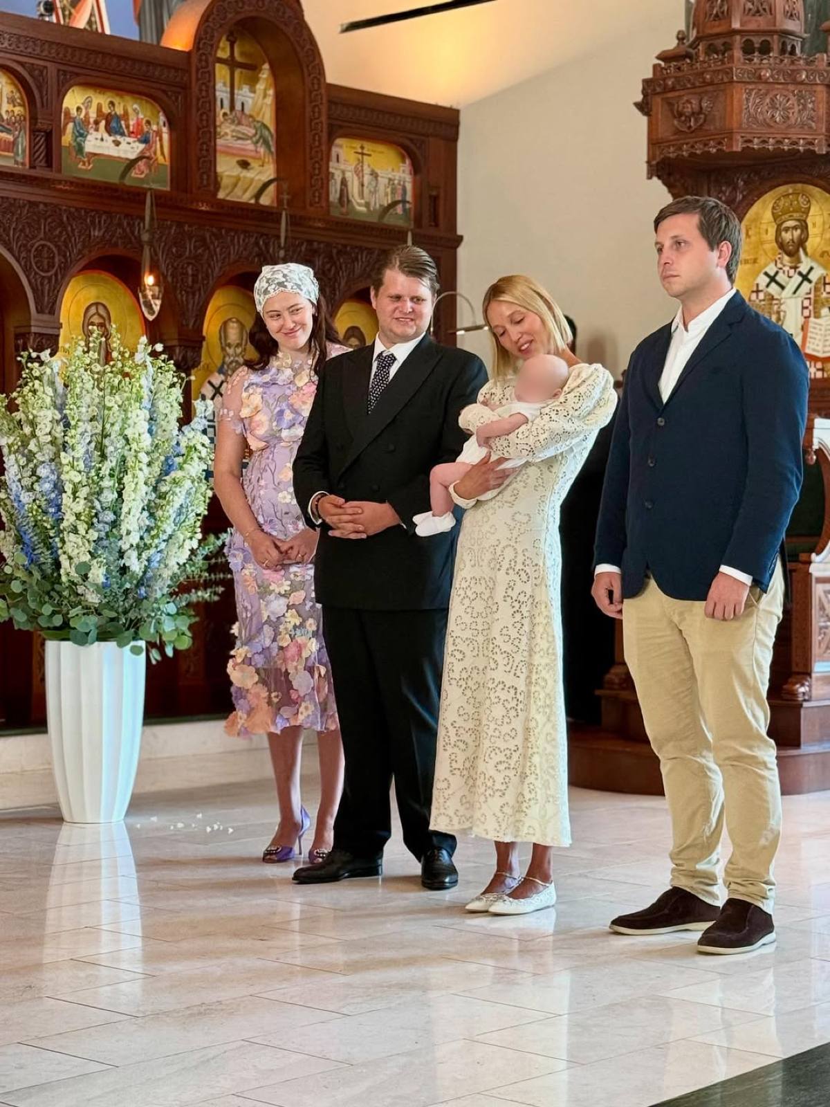 Νονά η Μαρία-Ολυμπία Ντε Γκρες