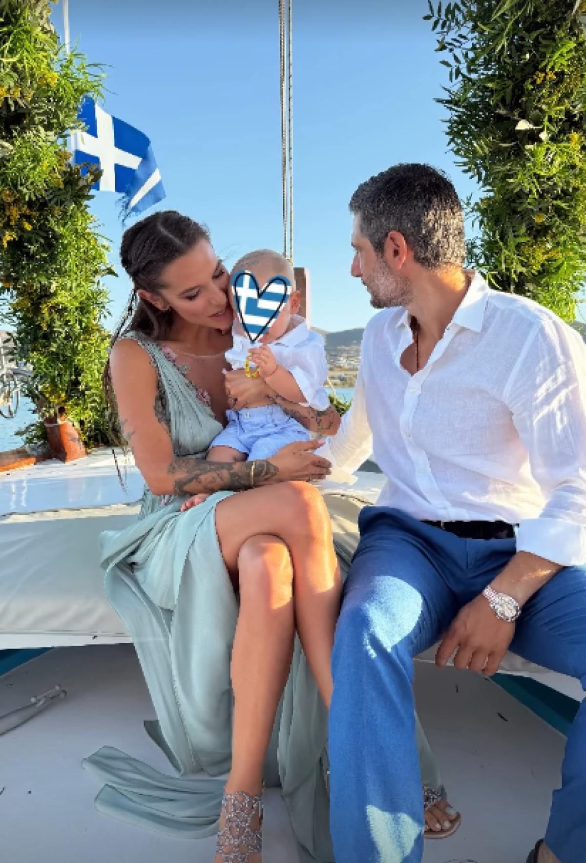 Η Εριέττα Κούρκουλου βάφτισε το γιο της