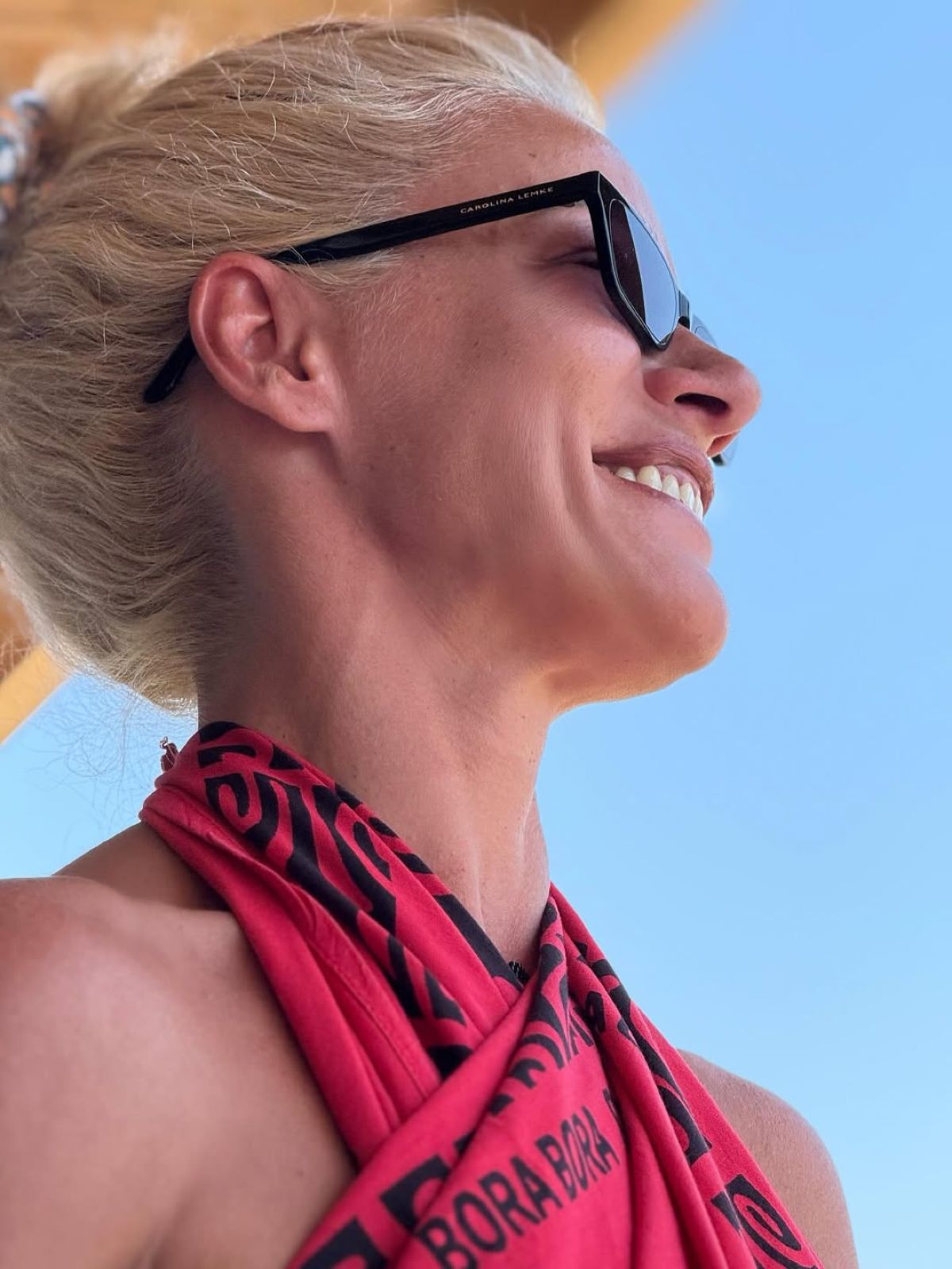 Η Ζέτα Μακρυπούλια στις διακοπές της