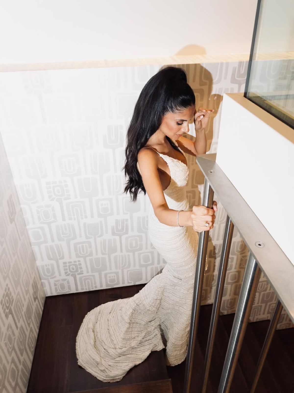 Η Αλεξάνδρα Νίκα στο γάμο της με τον Κωνσταντίνο Αργυρό