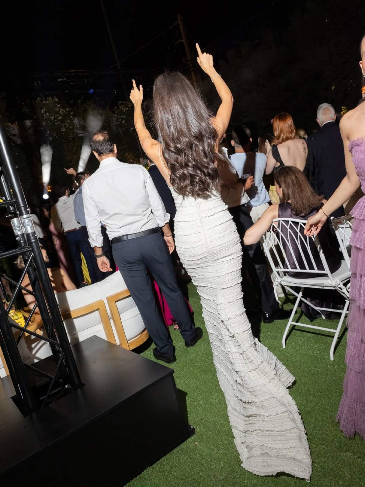 Η Αλεξάνδρα Νίκα στο γάμο της με τον Κωνσταντίνο Αργυρό