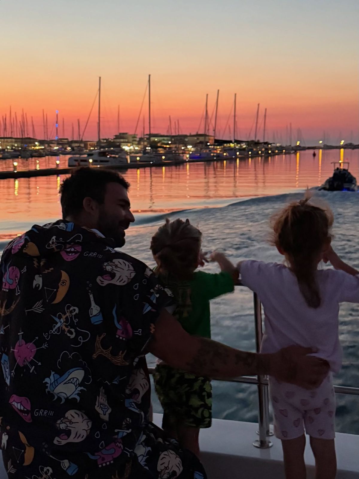 Ο Δημήτρης Αλεξάνδρου με τον γιο του