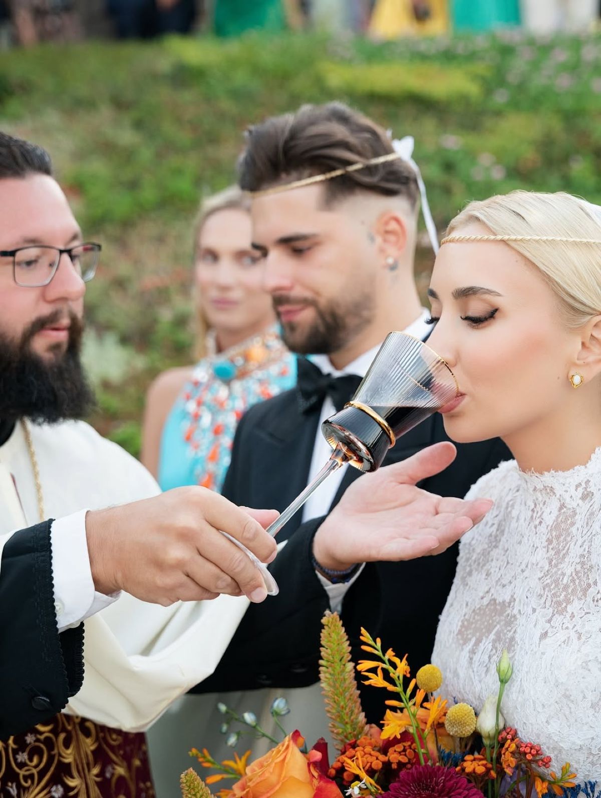 Η Αλεξία Κεφαλά και ο FY στον γάμο τους