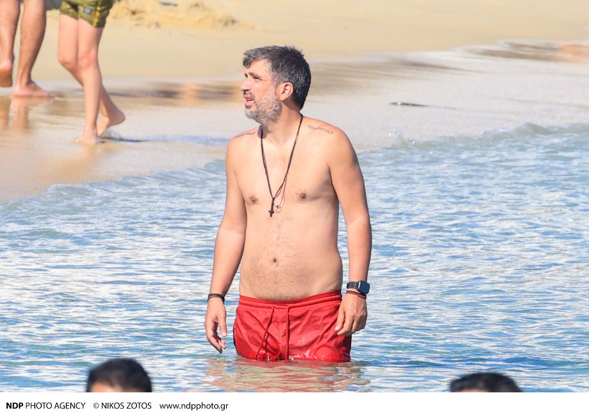 Ο Γιώργος Ανδρίτσος στη Μύκονο