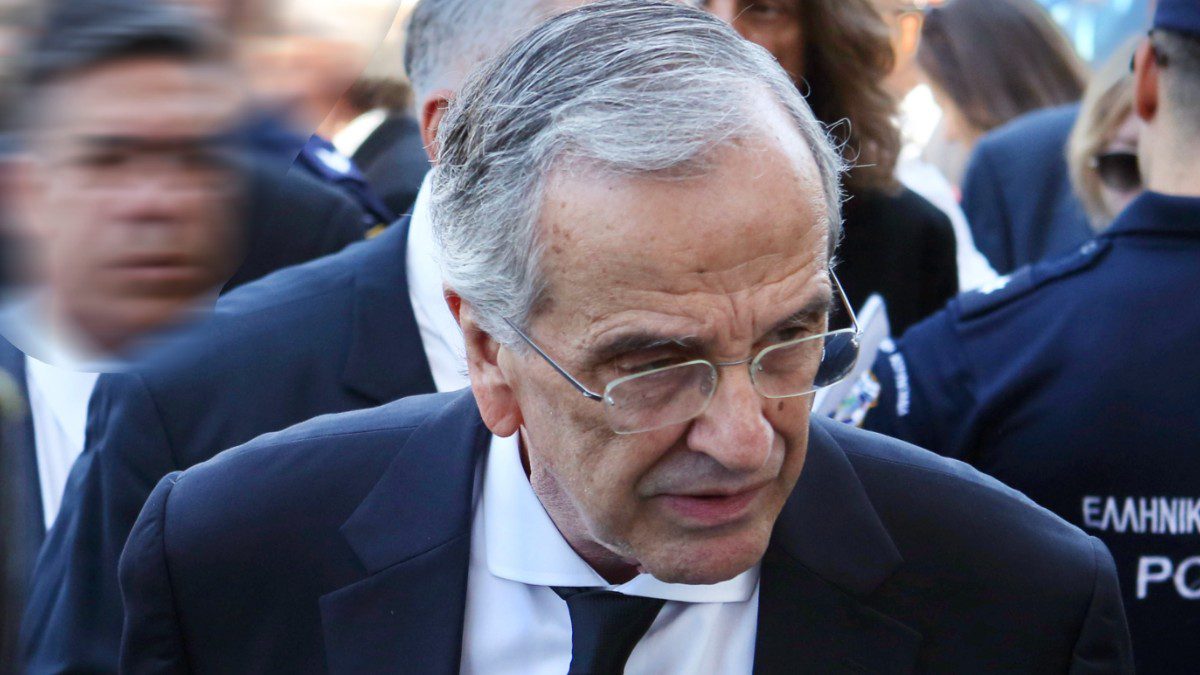 Ο Αντώνης Σαμαράς στην κηδεία της κόρης του, Λένας