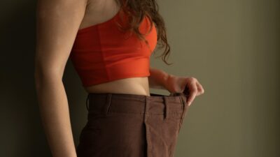 Μια γυναίκα που έχει αδυνατίσει