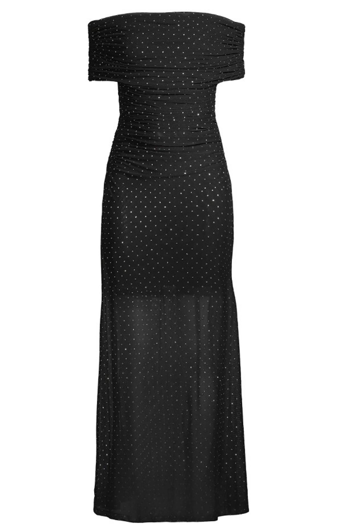 διάφανο μαύρο φόρεμα