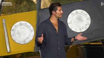 Ο Γιώργος Καράβας στην πρεμιέρα του Exathlon