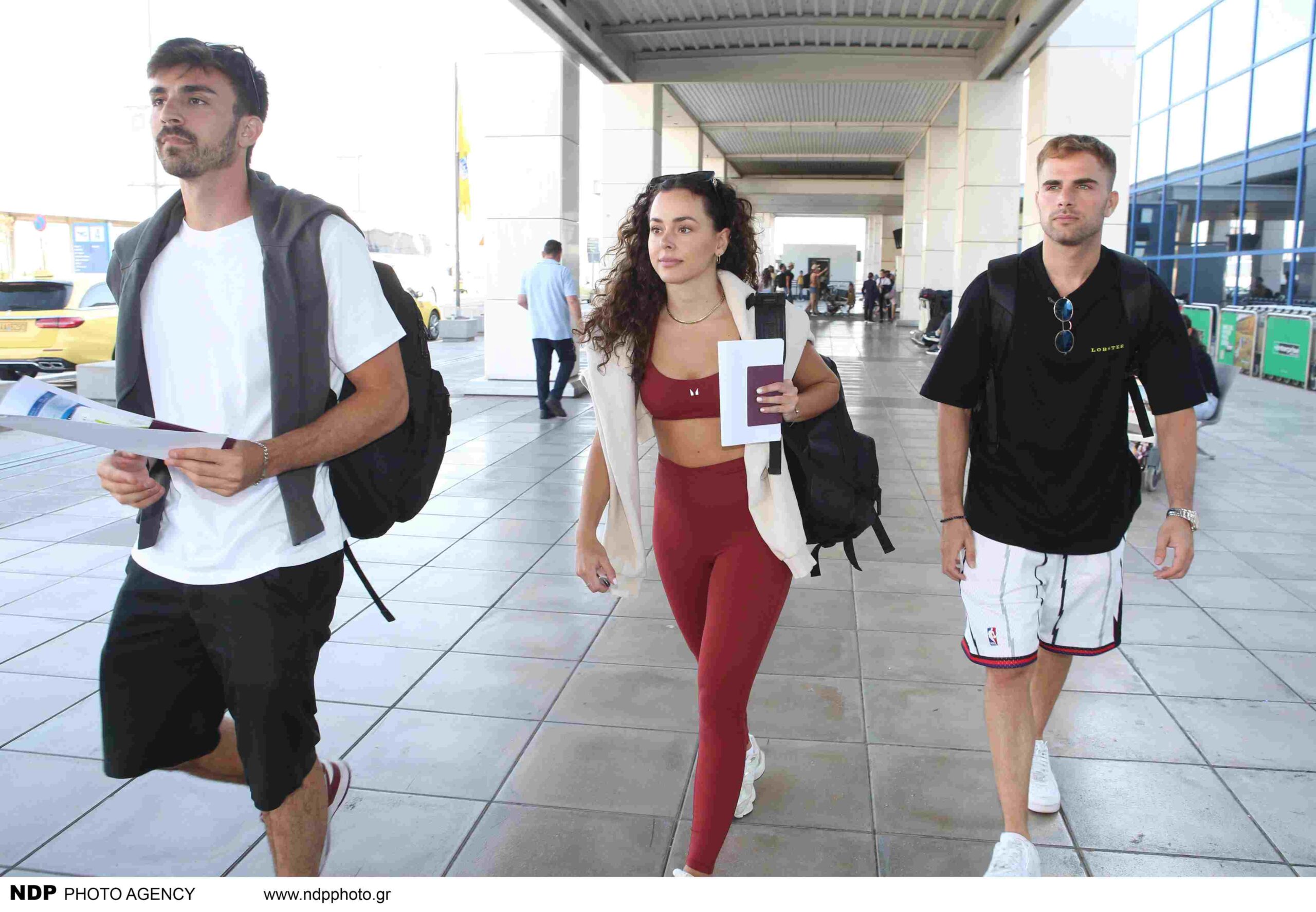 Ο Φάνης Μπολέτσης και ο Γιώργος Γκιουλέκας στο αεροδρόμιο Ελευθέριος Βενιζέλος