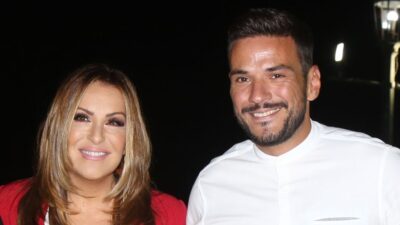 Η Ναταλία Γερμανού με τον Κώστα Τσουρό