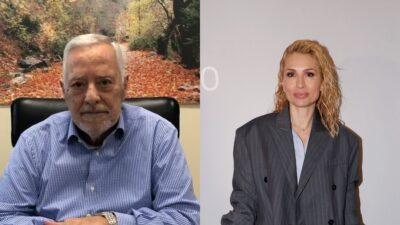 Ο Αντώνης Καλογήρου και η Μαρία Ηλιάκη