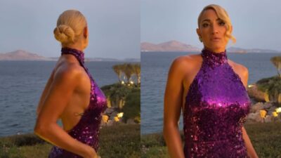 Η Ιωάννα Τούνη στον γάμο του Fy και της Αλεξίας Κεφαλά