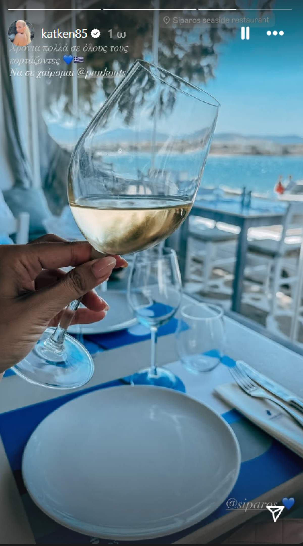 Η ανάρτηση της Κατερίνας Καινούργιου στο Instagram 