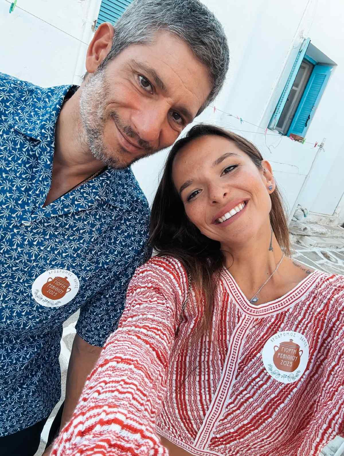 Η Εριέττα Κούρκουλου και ο Βύρωνας Βασιλειάδης στην Πάρο