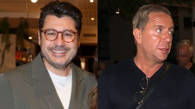 Ο Λάμπρος Κωνσταντάρας και ο Γιώργος Μαζωνάκης