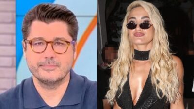 Ο Λάμπρος Κωνσταντάρας και η Ιωάννα Τούνη