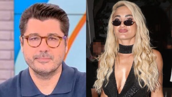 Ο Λάμπρος Κωνσταντάρας και η Ιωάννα Τούνη