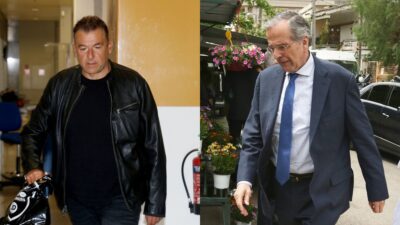 Ο Γιώργος Λιάγκας και ο Αντώνης Σαμαράς