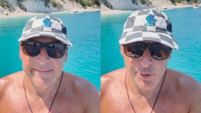 Ο Γιώργος Λιάγκας στις διακοπές του στην Ιθάκη