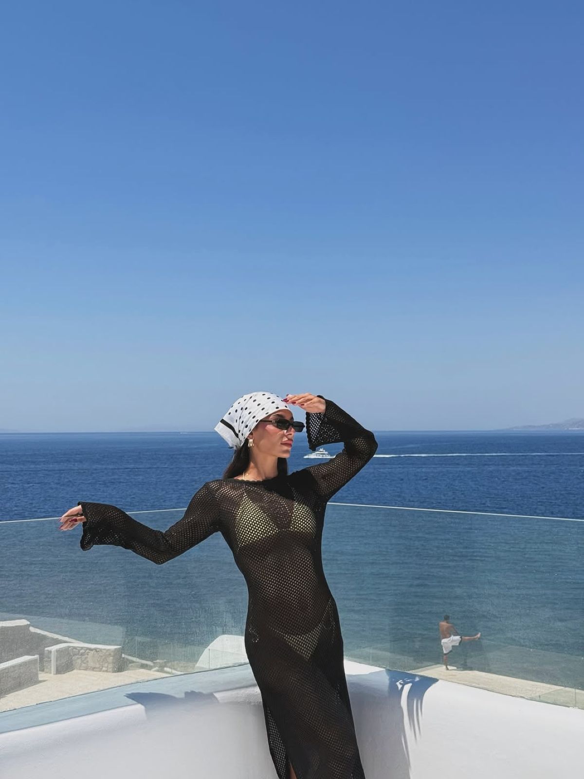 Η Μαριαλένα Ρουμελιώτη και ο Σάκης Κατσούλης στην Μύκονο