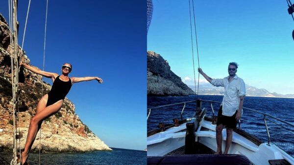 Η Ζενεβιέβ Μαζαρί και ο Βασίλης Καρύδης στο Καστελλόρυζο