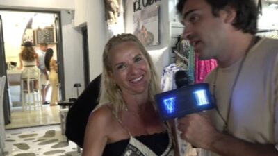 Η Μαρία Μπεκατώρου στη Μύκονο