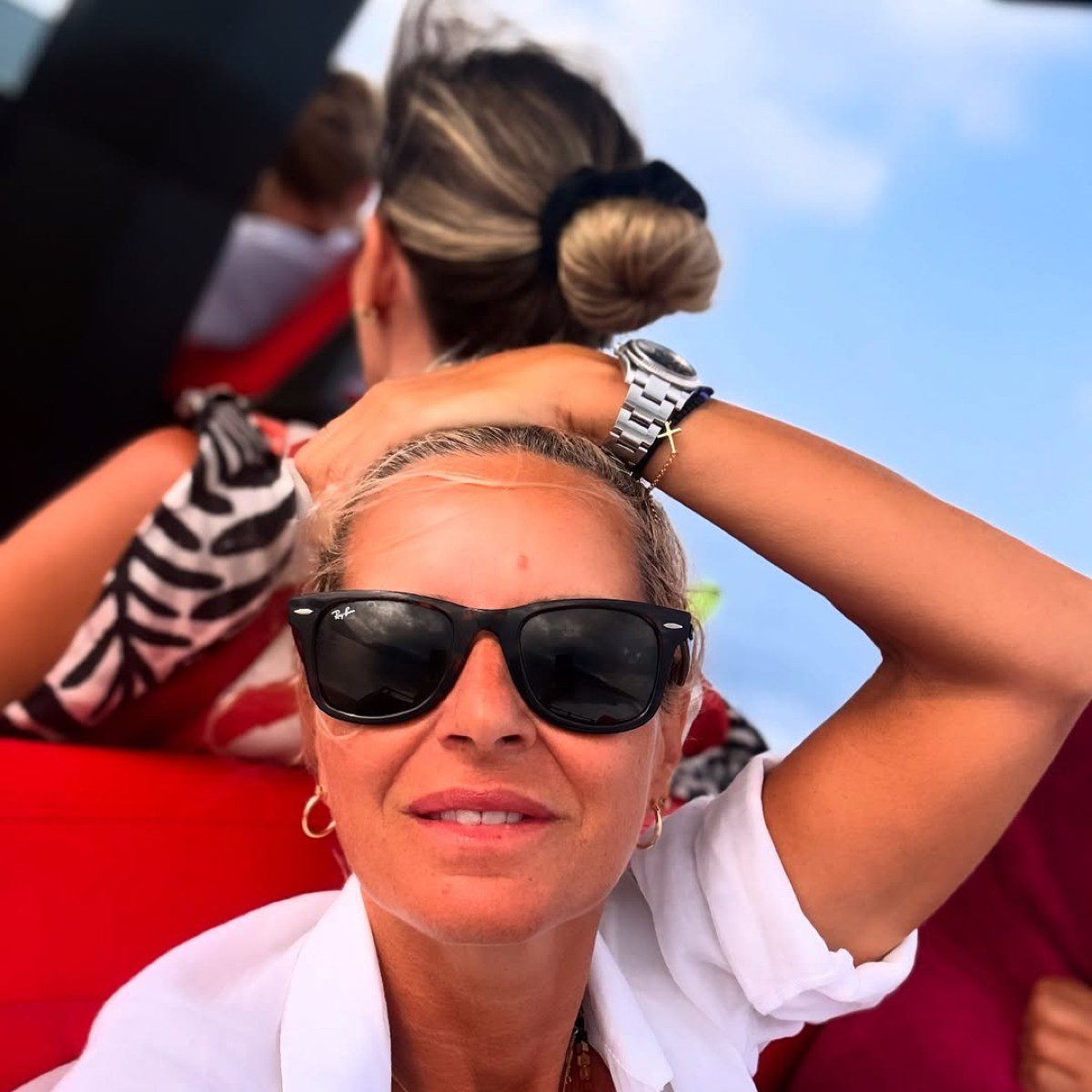 Η Μαρία Μπεκατώρου σε σκάφος