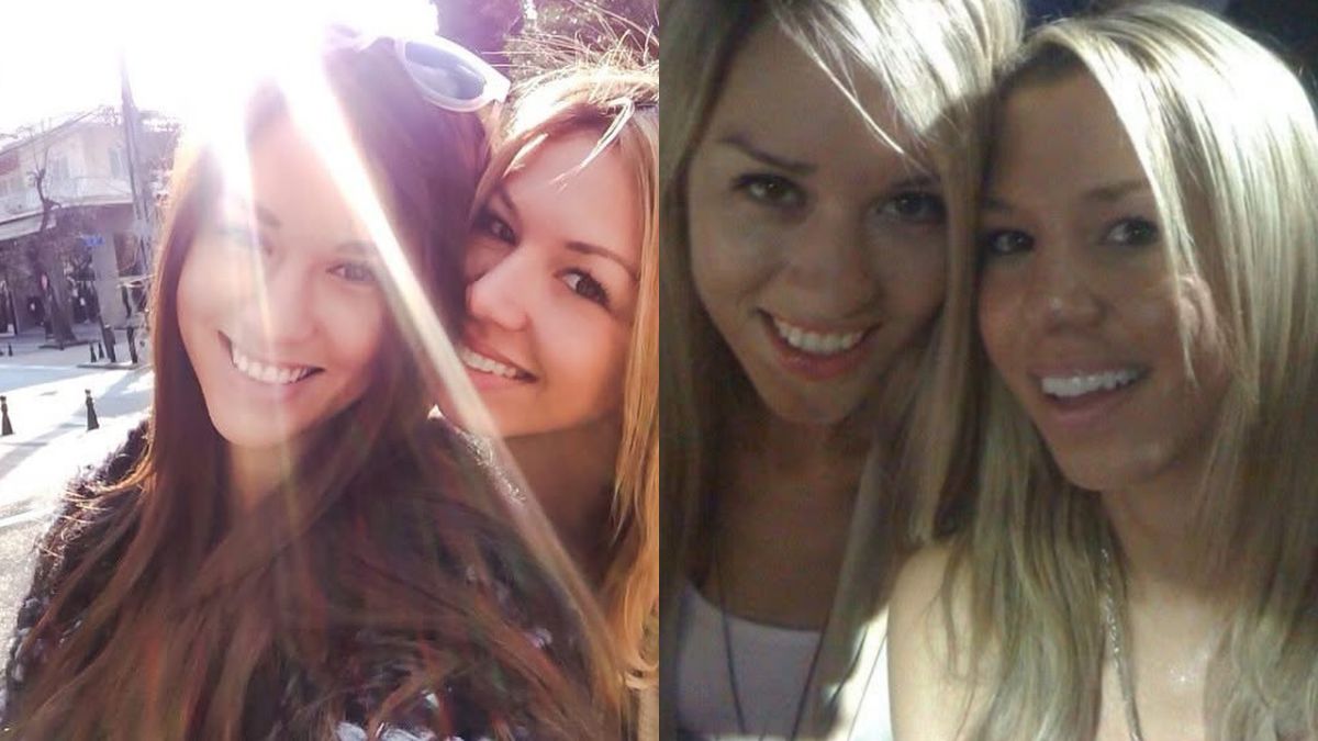 Η Αλεξάνδρα Νικολαΐδου με τη φίλη της, Βάσω