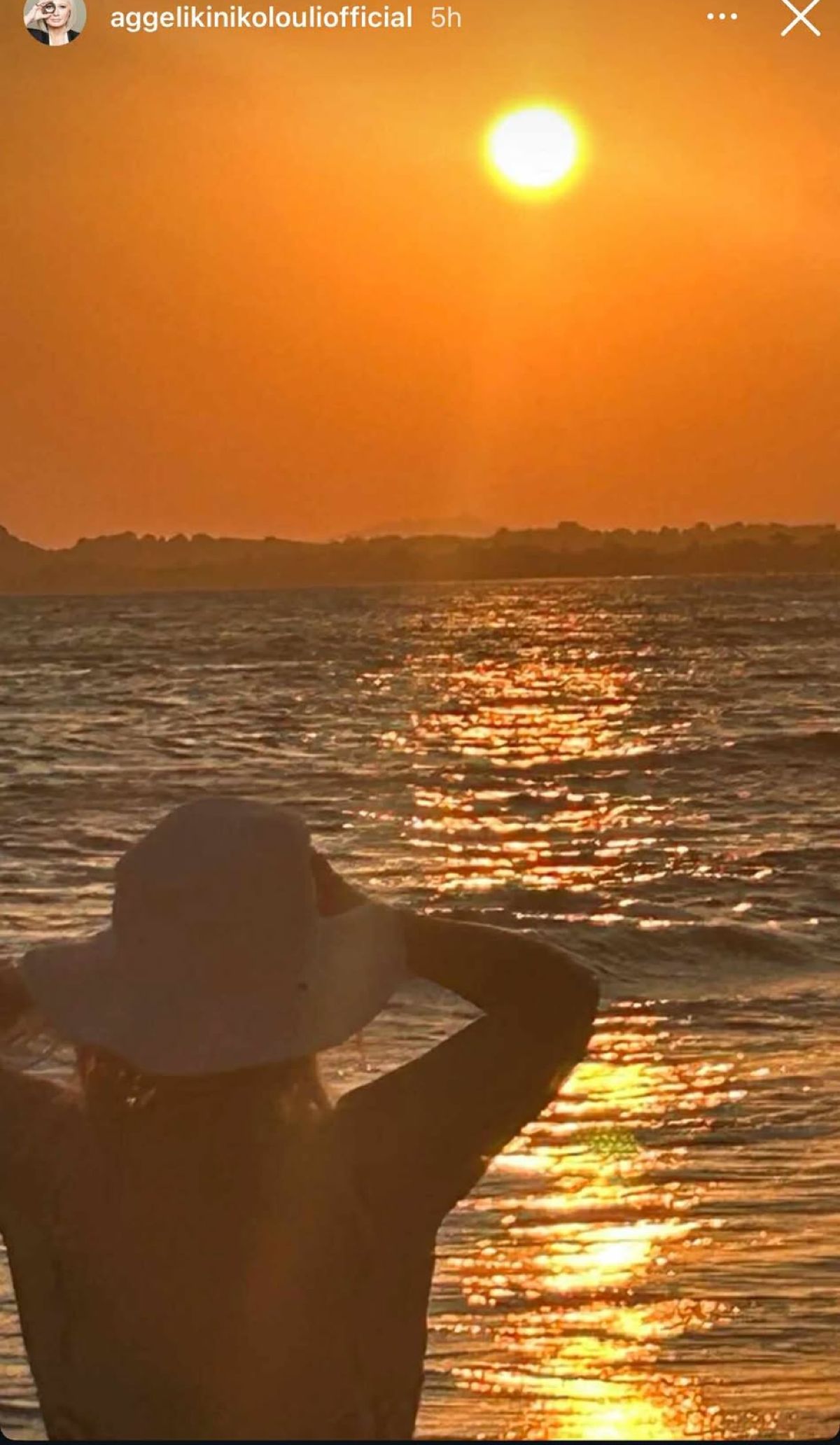 Η Αγγελική Νικολούλη στις διακοπές της