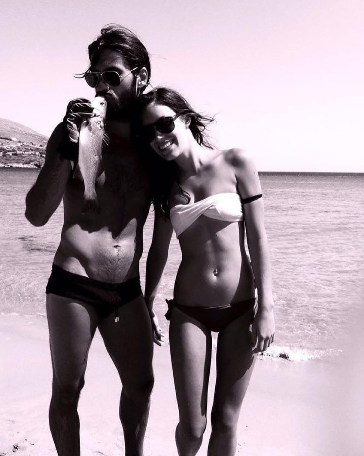 Ο Γιώργος Καράβας με την Ραφαέλα Ψαρρού