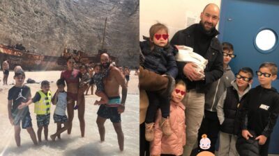 Ο Σπανούλης, η Χοψονίδου και τα παιδιά τους