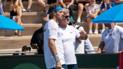 Ο Στέφανος Τσιτσιπάς και ο πατέρας του