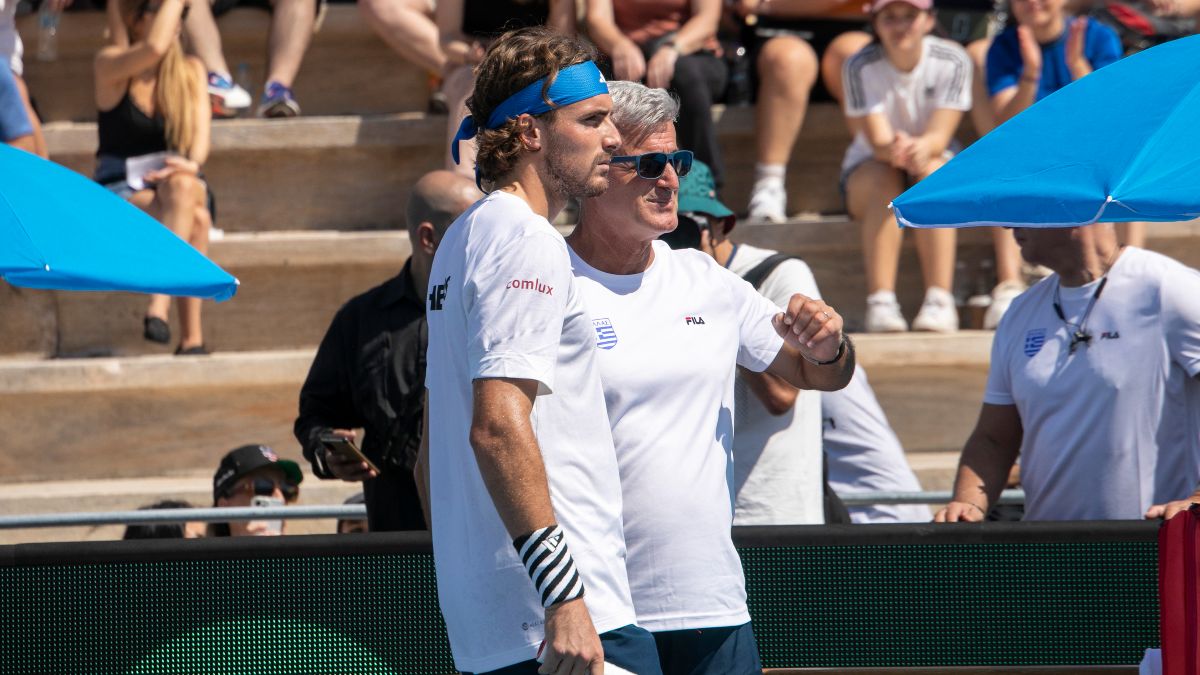 Ο Στέφανος Τσιτσιπάς και ο πατέρας του